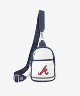 MLB_Atlanta_Braves_Clear_Mini_Sling_Stadium_Bag_Blue